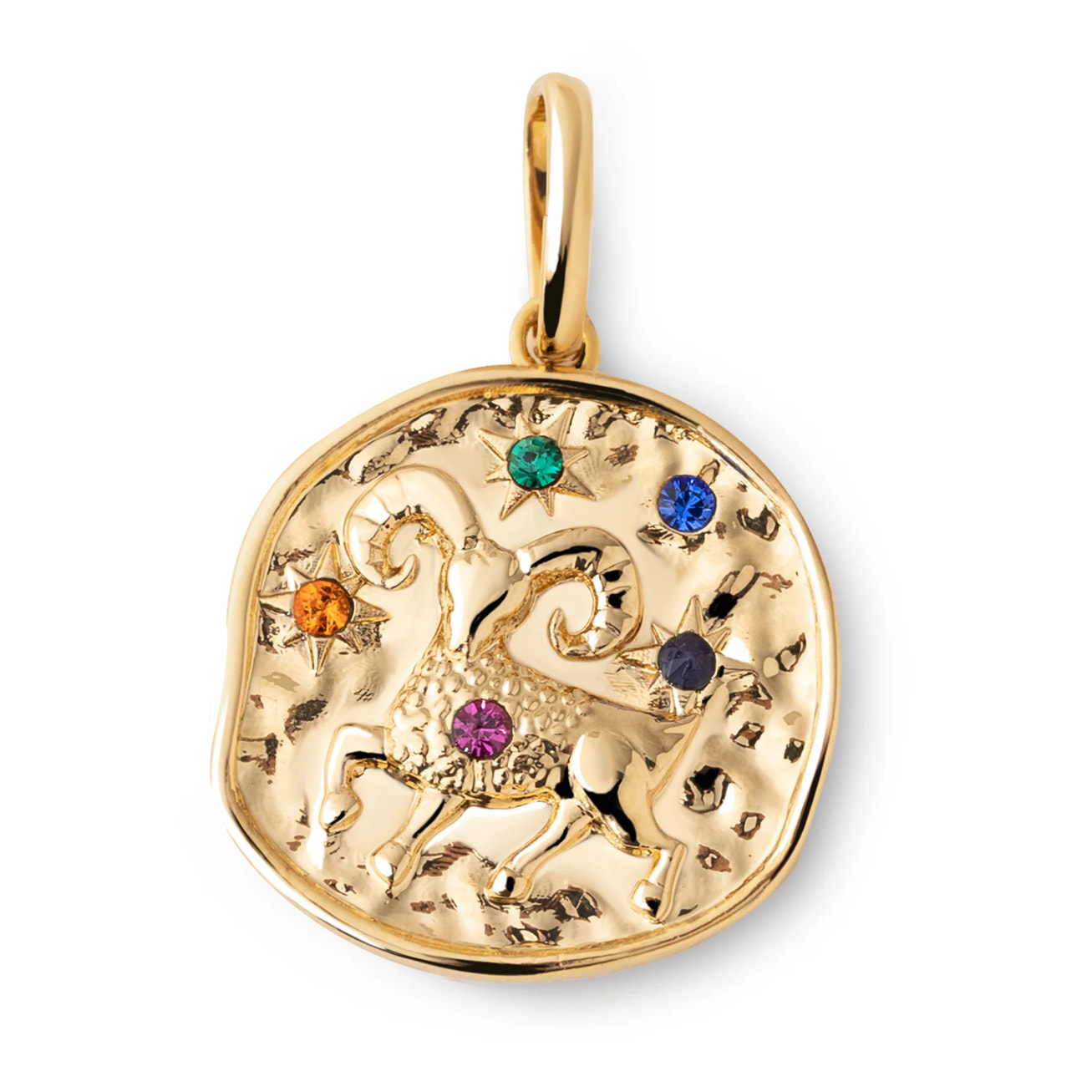 Charm Organic Colors Zodiac Placcato Oro