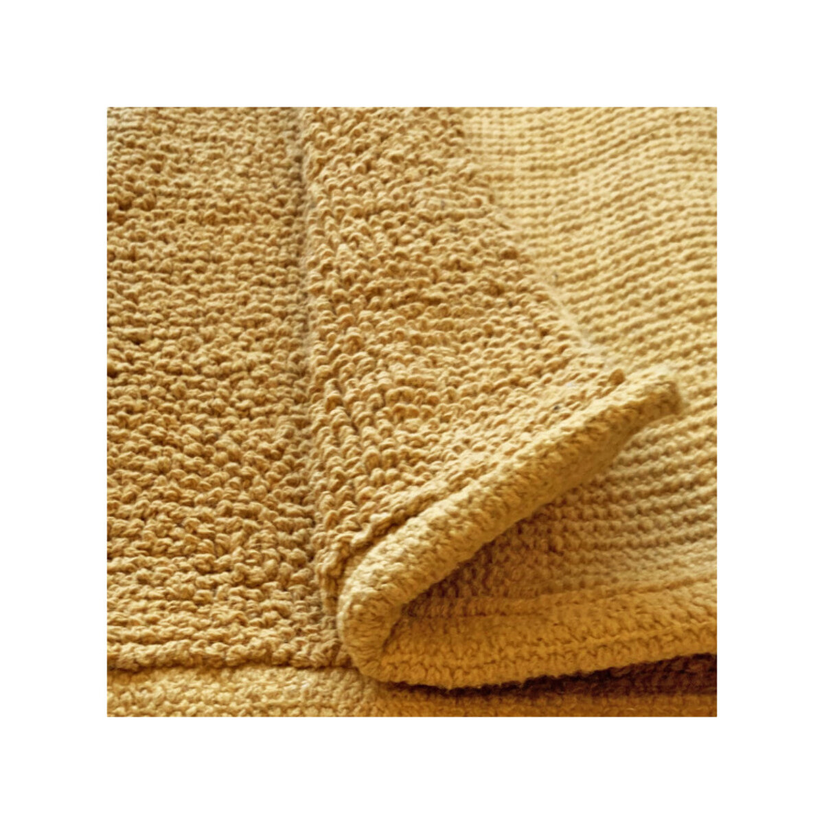 Tapis de salle de bain rectangulaire 40 x 60 cm en coton - WILLOW