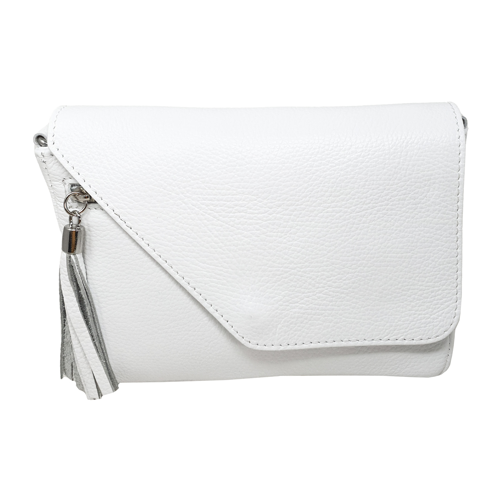 Chicca Borse Tracollina Donna in Pelle Bianco