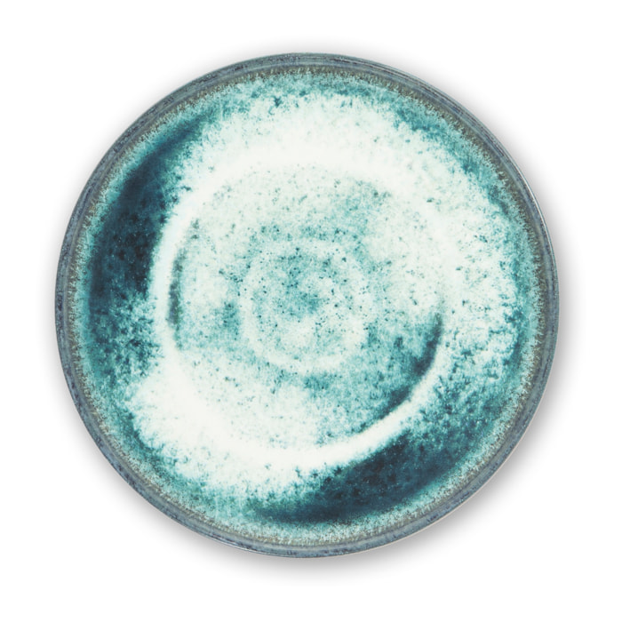 Set de 6 assiettes à dessert Excelsa – Atena, Céramique Bleue