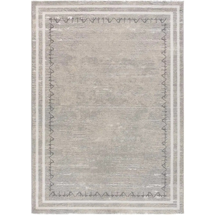 HL-IDENTITY Alfombra estilo étnico de pelo corto en color plata, varias medidas disponibles