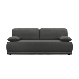 Banquette convertible 3 places velours côtelé  NELSON