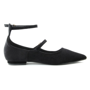 Ballerine Donna colore Nero-Altezza tacco:1,5cm