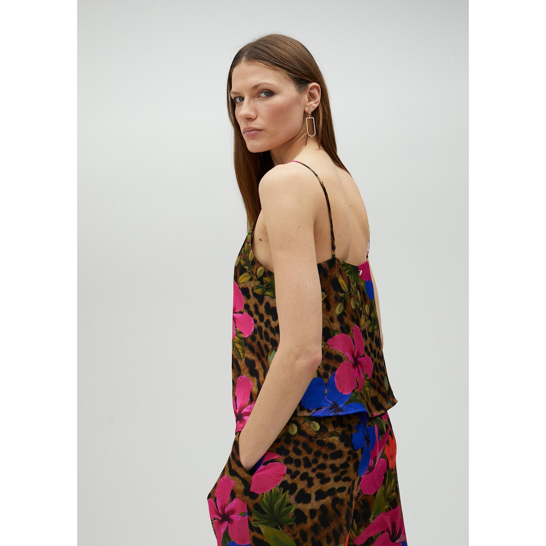 Top stile lingerie con spalline