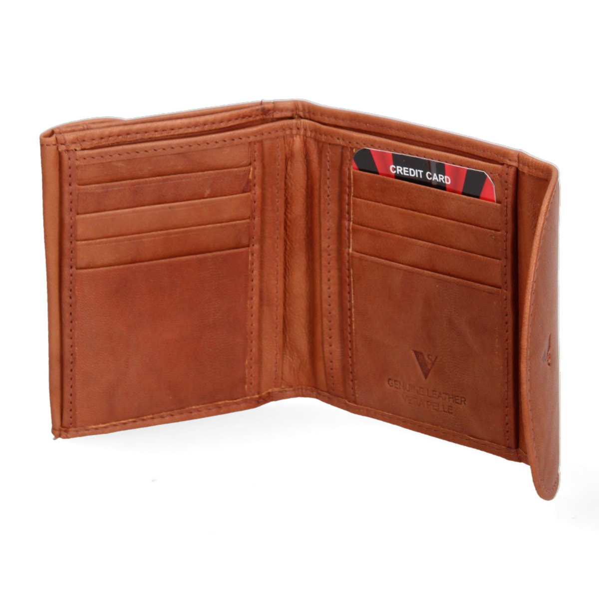 Portafoglio Unisex in Vera Pelle Prodotto Fashion 10x9x2,5 cm