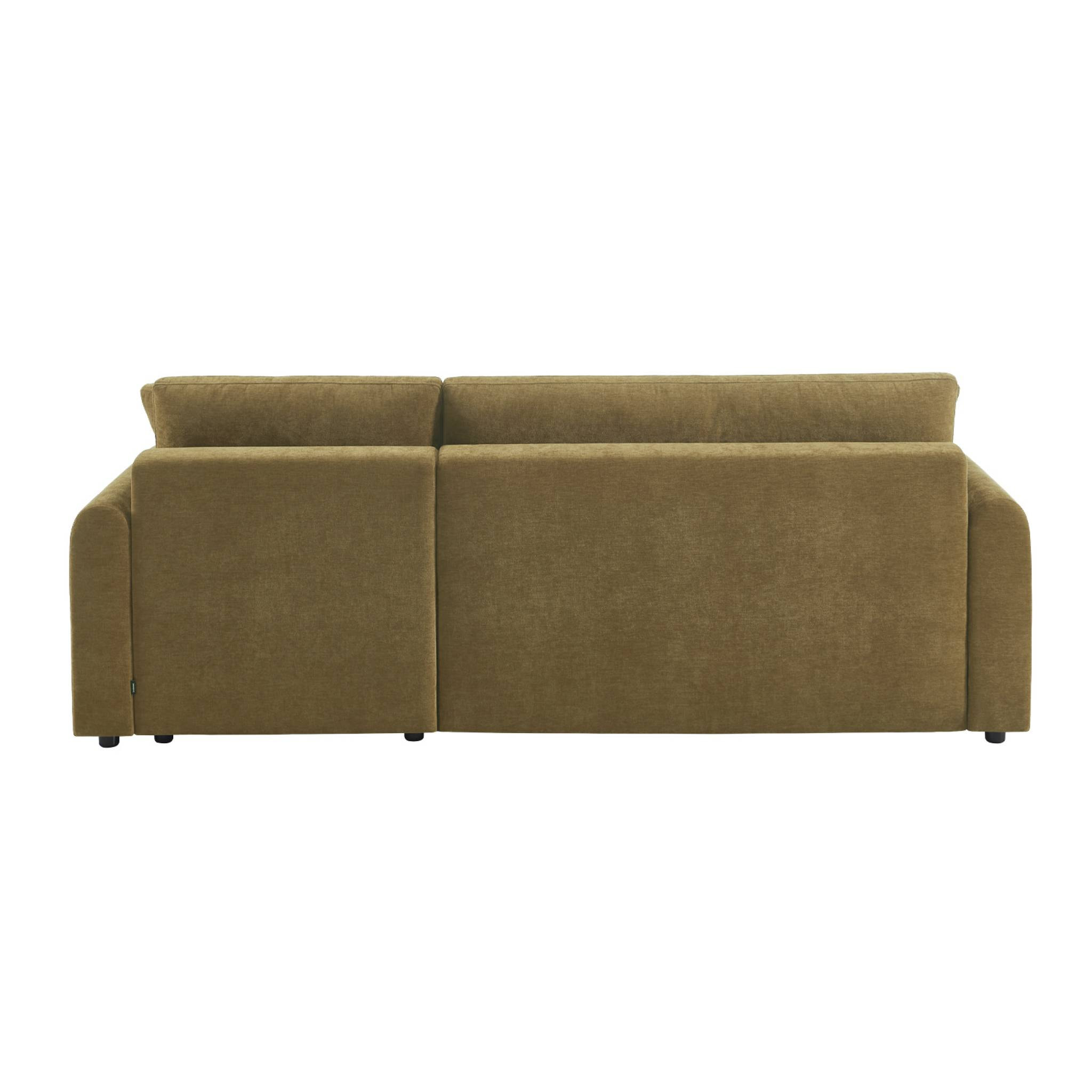Canapé d'angle réversible, convertible, 3 places tissu avec coffre BERLIN