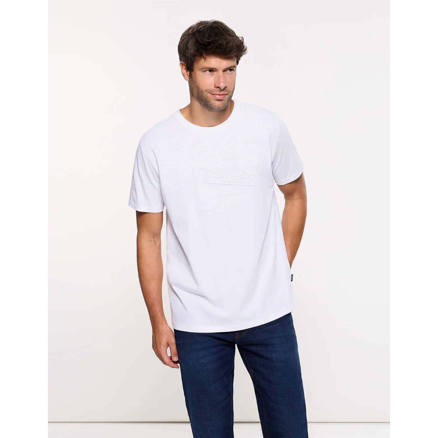 Camiseta Manga Corta Blanca - Steady