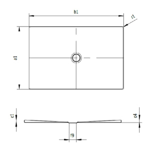 by Kaldewei Receveur de douche rectangulaire 120x80 cm acier émaillé, blanc (SATSVFEEL12080)