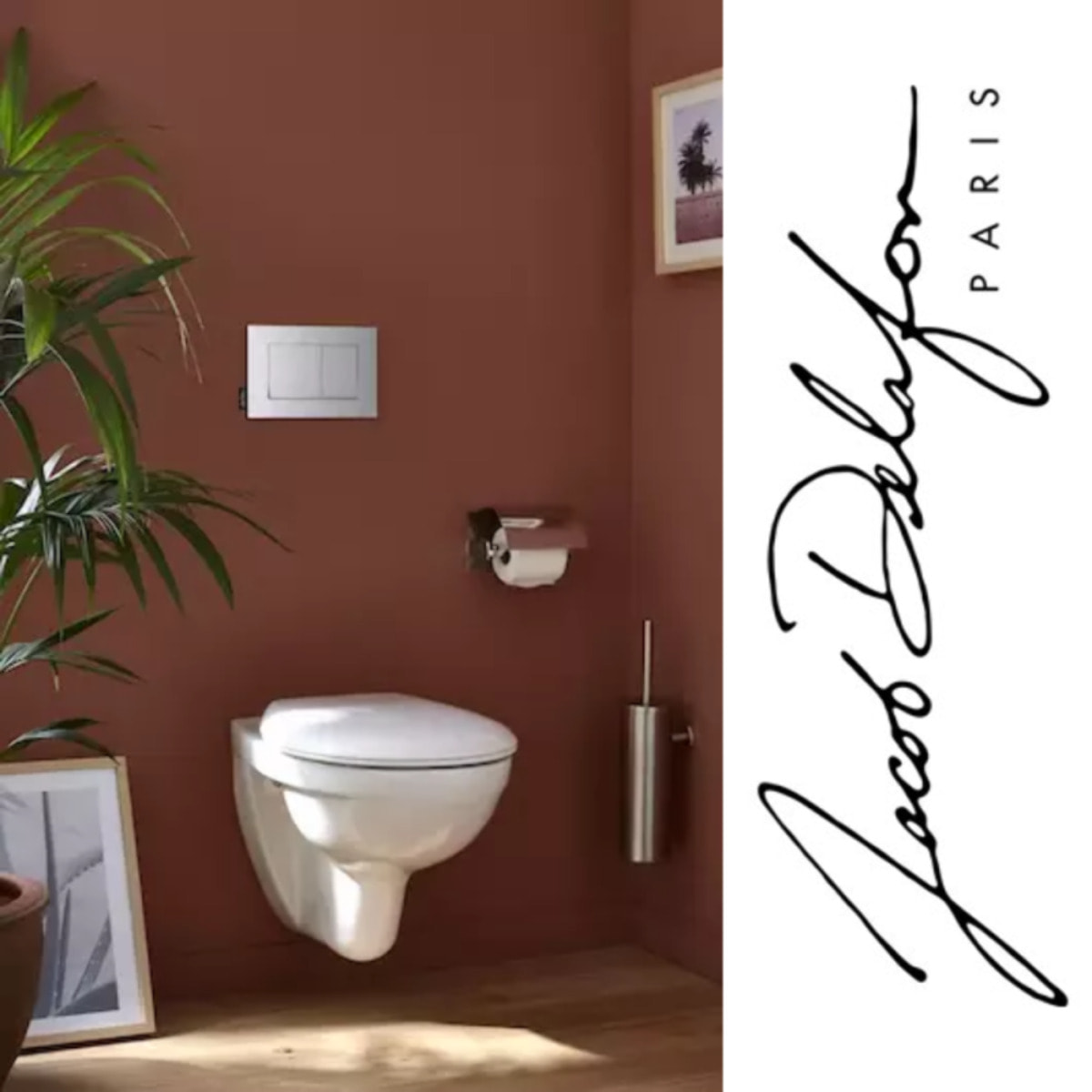 Pack WC suspendu compact Patio + bâti support + plaque