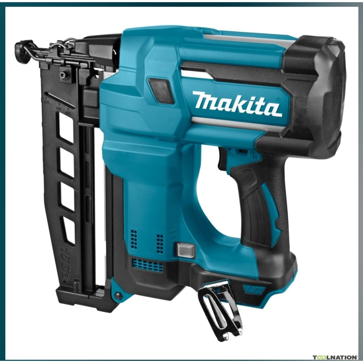 Clavadora inalámbrica 18V LXT 16 Ga 25 - 64 mm - MAKITA - con 2 baterías 18v 5.0Ah - cargador - MakPac - DBN600RTJ