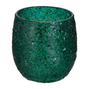 J-Line bougeoir Tom - verre - vert - small - 2 pcs