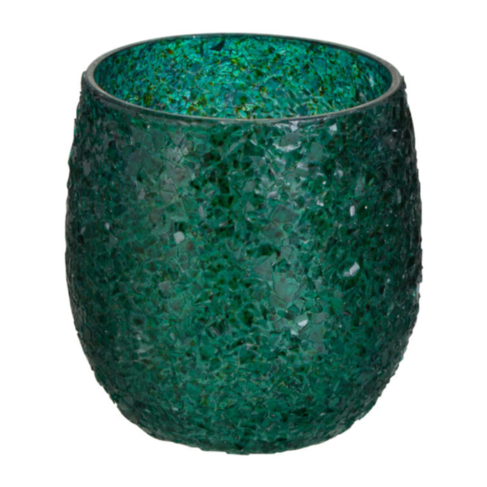 J-Line bougeoir Tom - verre - vert - small - 2 pcs