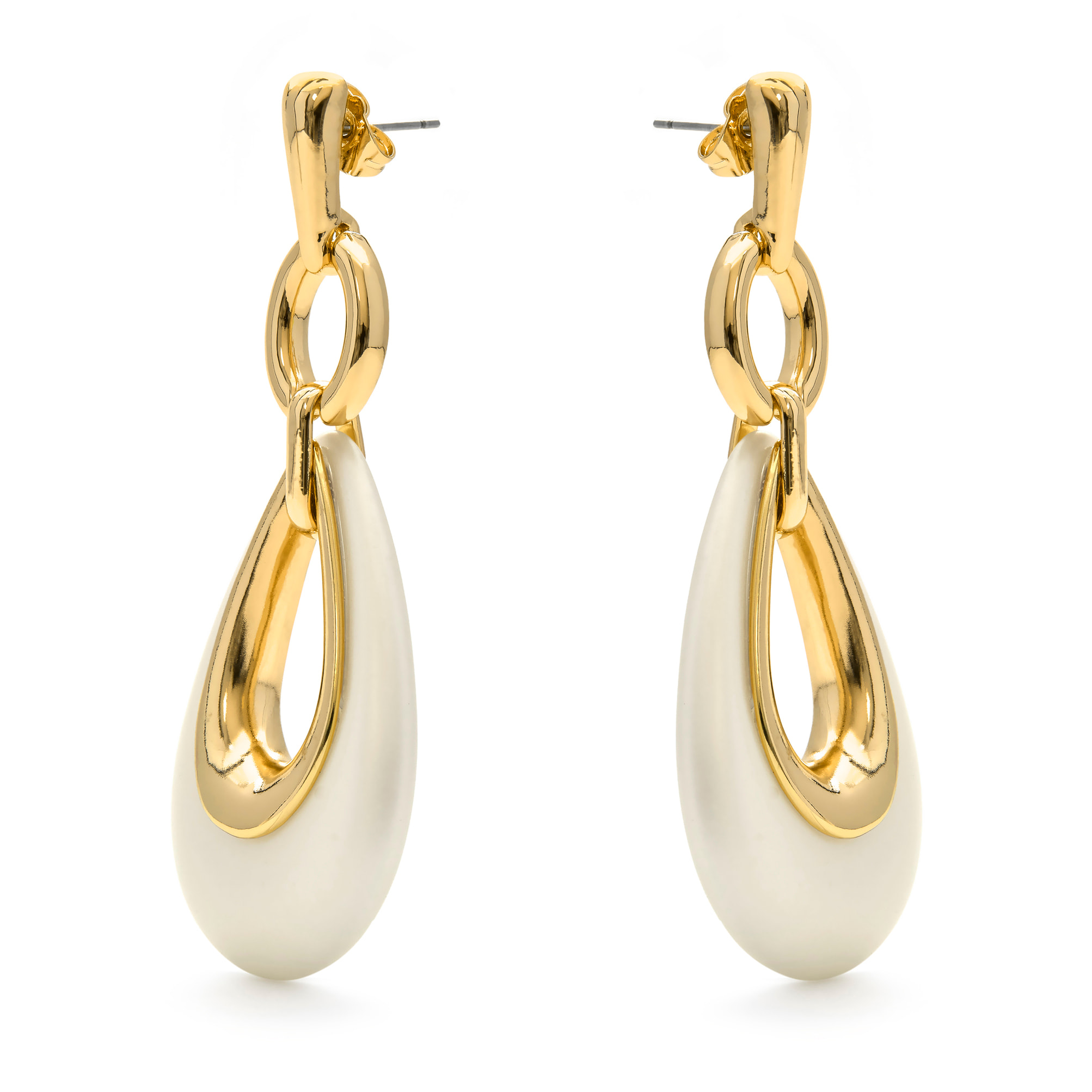 Pendientes acabado en oro amarillo de 18k