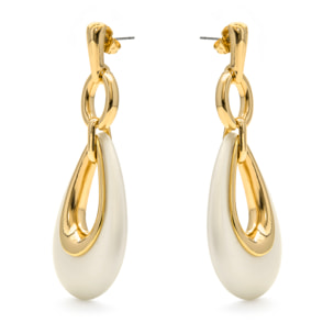 Pendientes acabado en oro amarillo de 18k