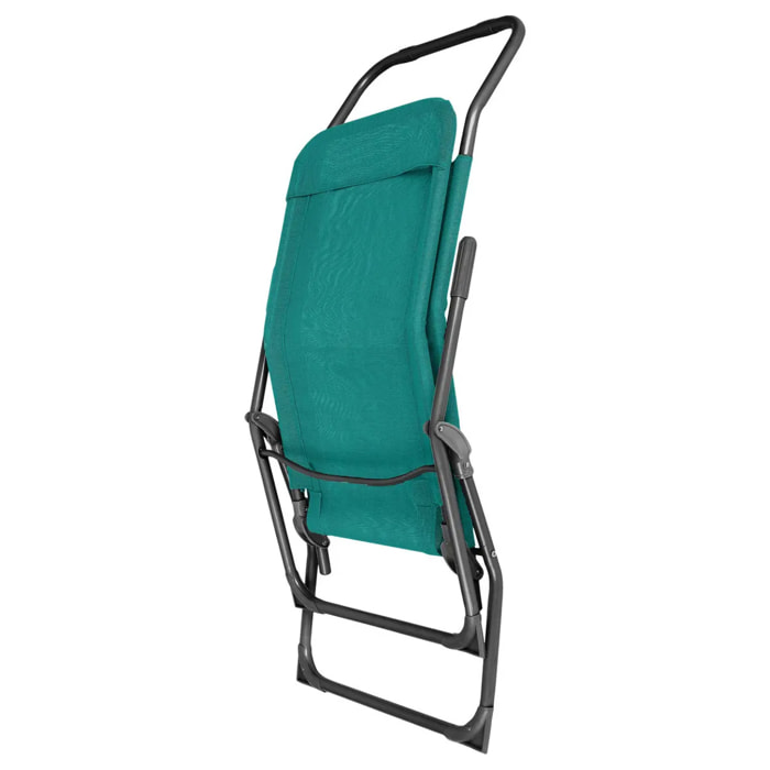 Transat "Siesta" en acier emeraude