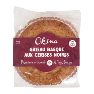 Gateau basque à la cerise noire - 500g - Okina - France