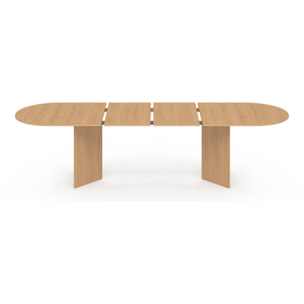 Table à manger extensible Gabin 200-300cm effet hêtre