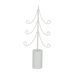 J-Line décoration Sapin - acier - blanc - small - LED