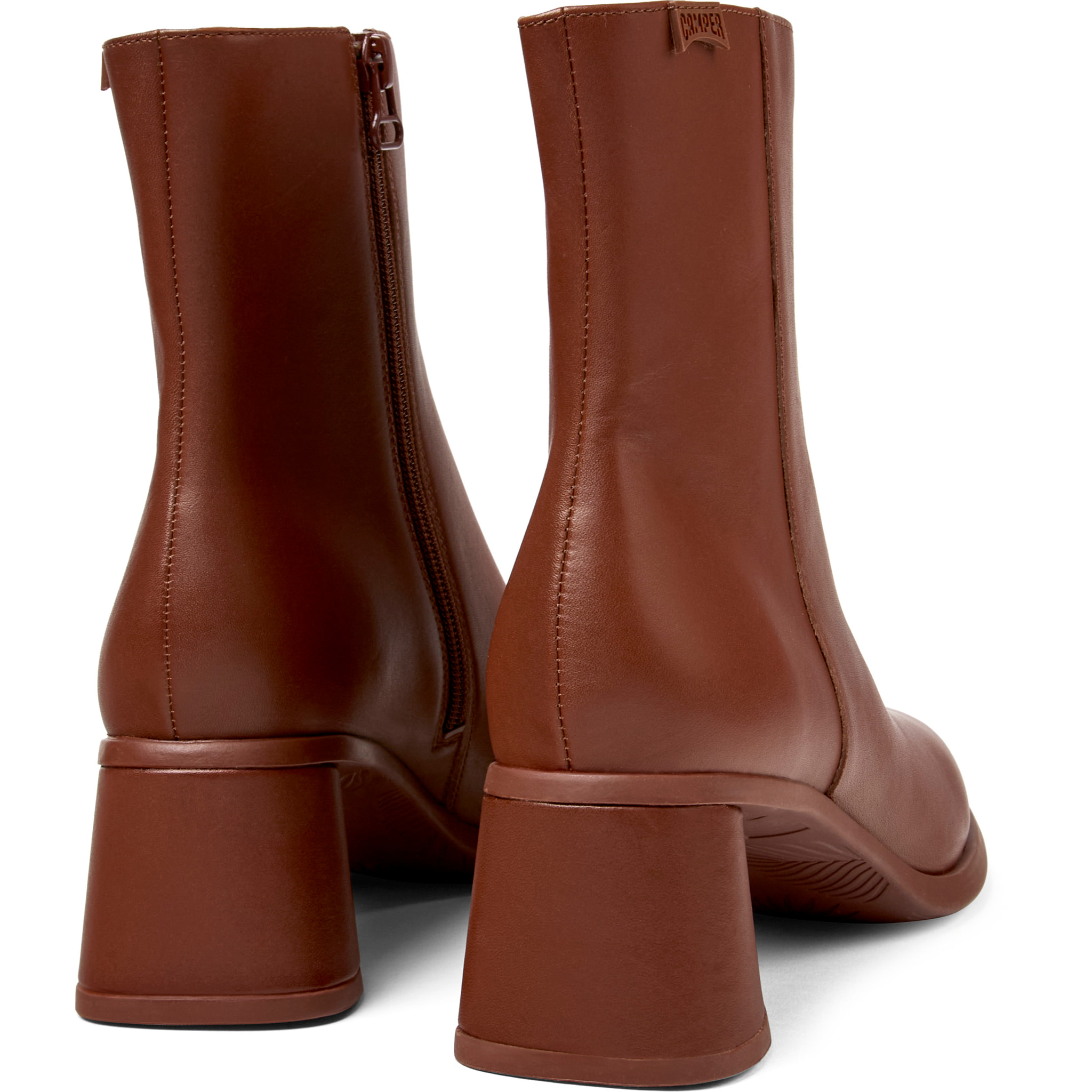 Botines - CAMPER Kiara - Rojo - Cuero liso