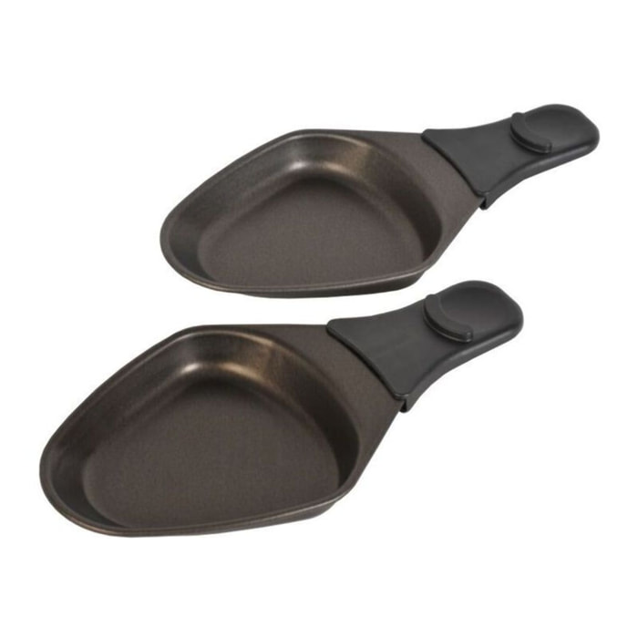 coupelle TEFAL lot 2 poelons à raclette ovales