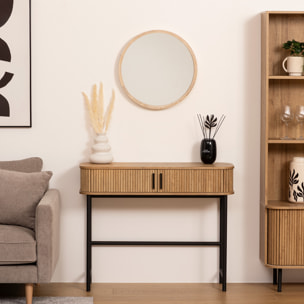 Miroir en bois D50 cm