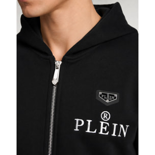 PHILIPP PLEIN Felpa con zip e cappuccio