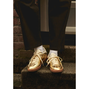 Zapatillas Bajas de Mujer Rebel Met Oro