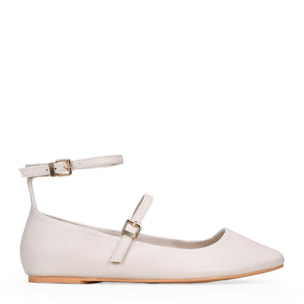 Bailarinas beige con suela plana