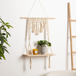 Étagère murale - bois - ivoire - 60x80 cm