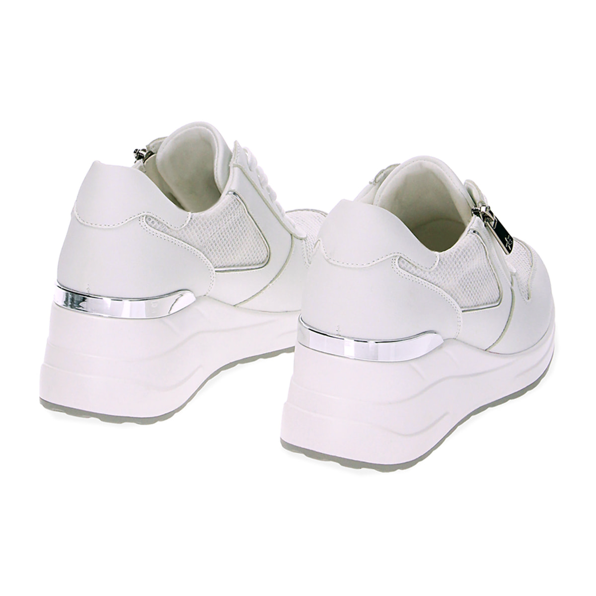 Sneakers bianco argento