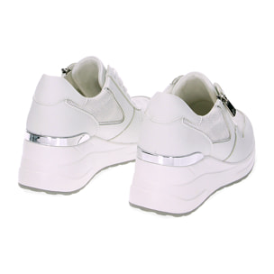 Sneakers bianco argento
