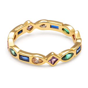 Anillo Cascade Baño Oro