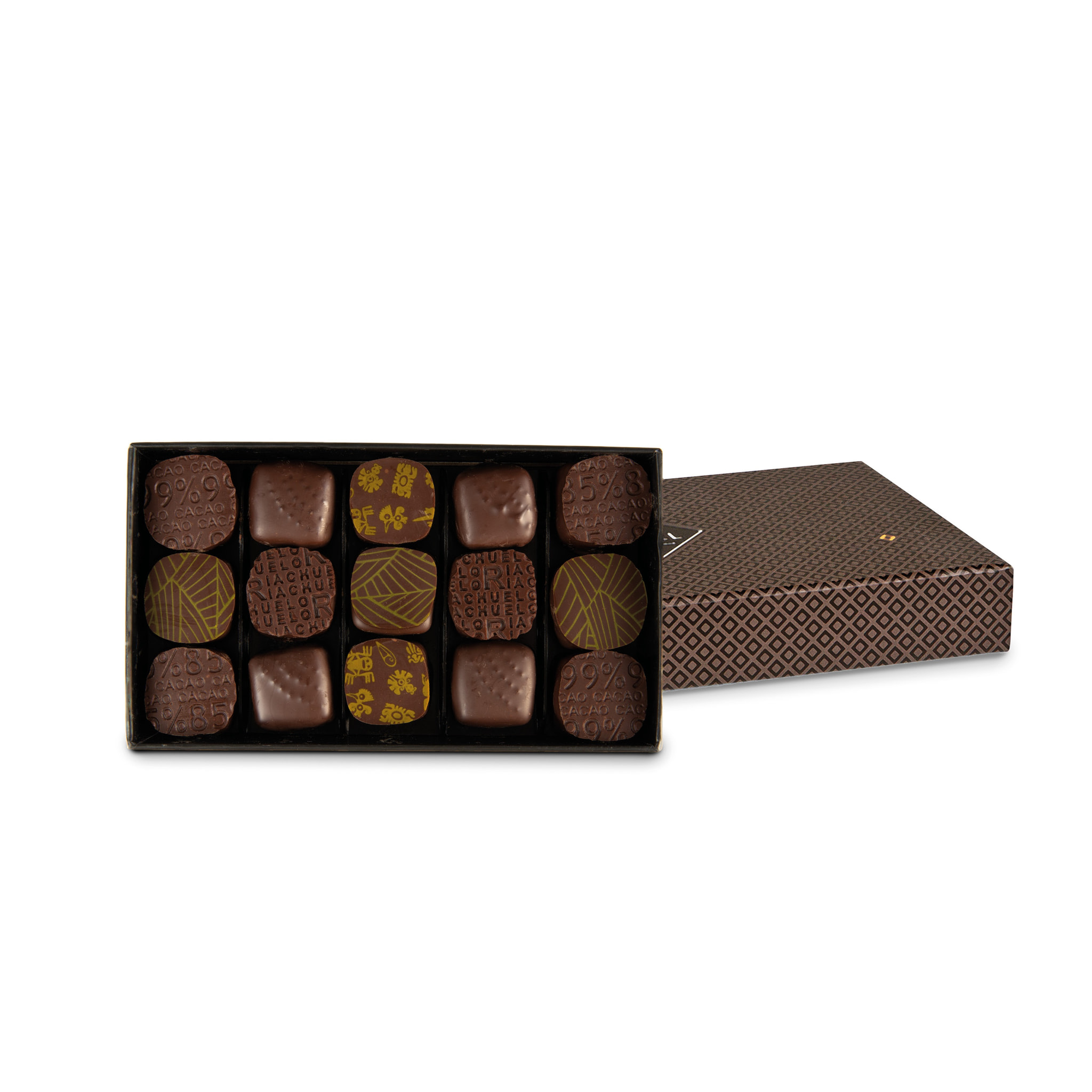 Coffret Manufacture Ganaches Noir n°15 - 165g - France