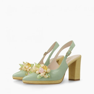 ZAPATOS DE SALÓN VERDES LODESA
