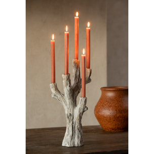 J-Line chandelier - polyrésine - taupe - large