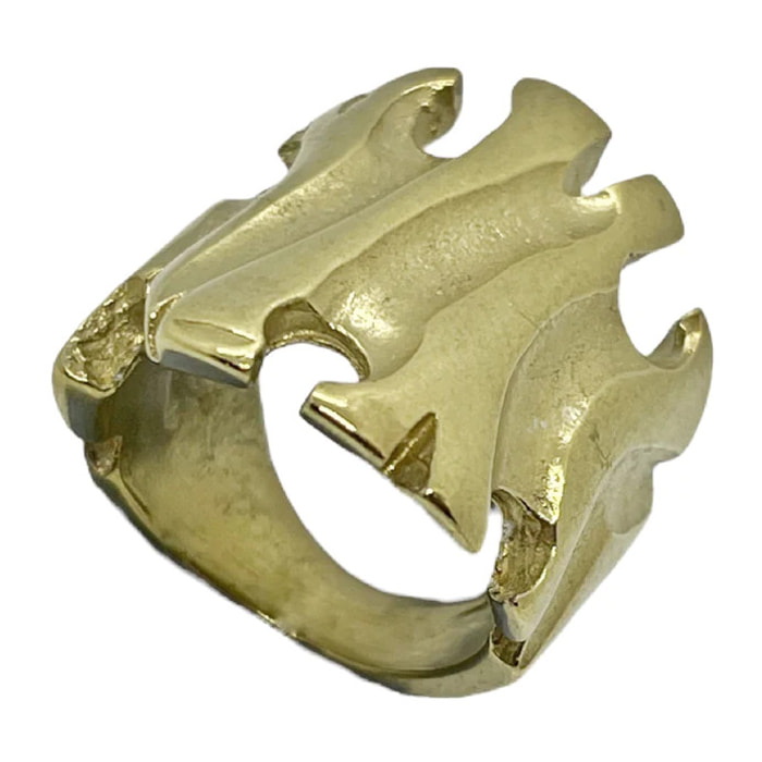 Anillo Root dorado chapado