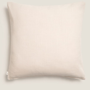 Funda de cojín algodón hojas bordadas Drejasa color gris piedra 100% Algodón