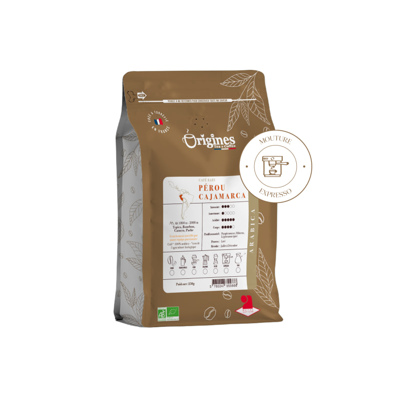 Café rare BIO - Pérou Cajamarca - Expresso 250g