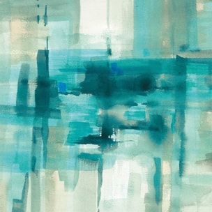 Tableau abstrait Liquide bleu Tableau alu Dibond