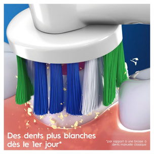 Oral-B 3D White Avec CleanMaximiser, 2 Brossettes