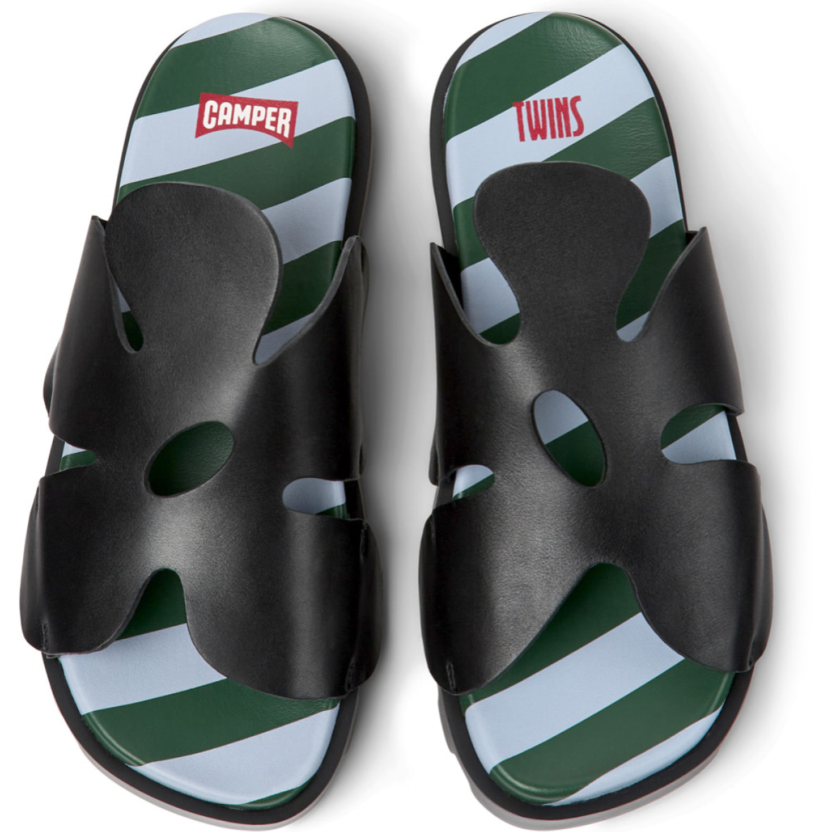 CAMPER Brutus Twins - Sandalias Negro Mujer