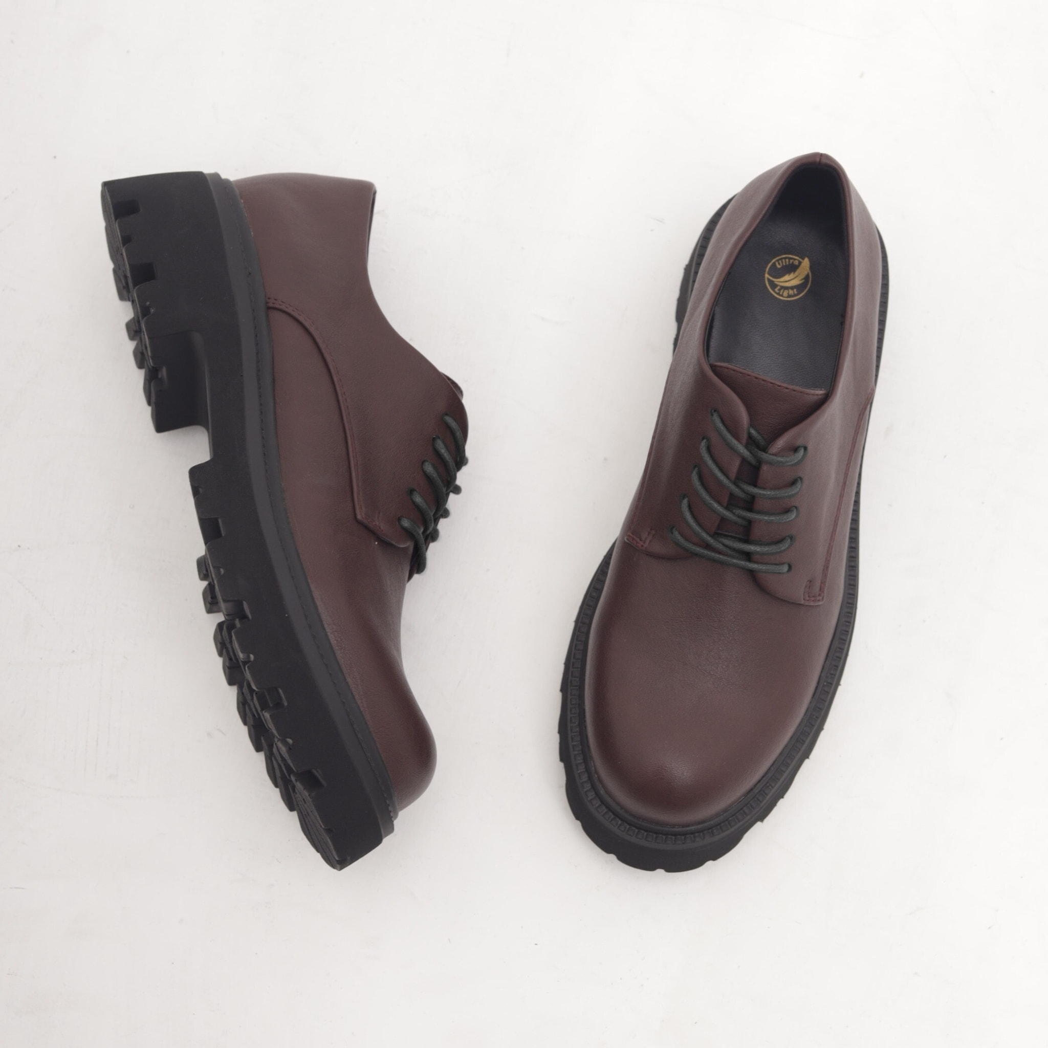 OXFORD SUOLA ALTA LISCIA BORDEAUX