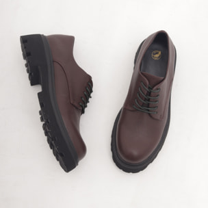 OXFORD SUOLA ALTA LISCIA BORDEAUX