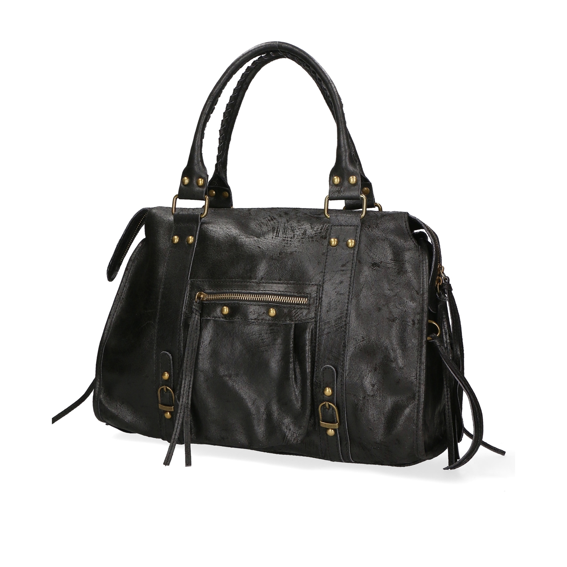 Borsa a spalla da donna - Modello Elara - Vera pelle - 41.0 x 28.0 x 13.0 cm