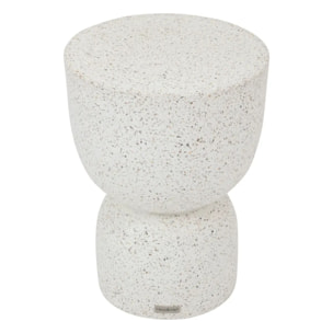 Table d'appoint de jardin "Timandra" D. 35 x H47cm en terrazzo