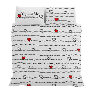 PARURE COPRIPIUMINIO SHINE Stampa Digitale, 100% cotone Made in Italy - MATRIMONIALE