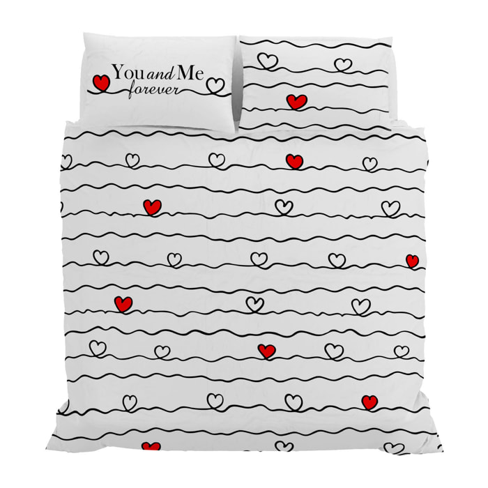 PARURE COPRIPIUMINIO SHINE Stampa Digitale, 100% cotone Made in Italy - MATRIMONIALE