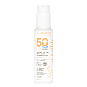 Bébé SPF50 - Spray Solaire Bébé 100% Naturel Bio