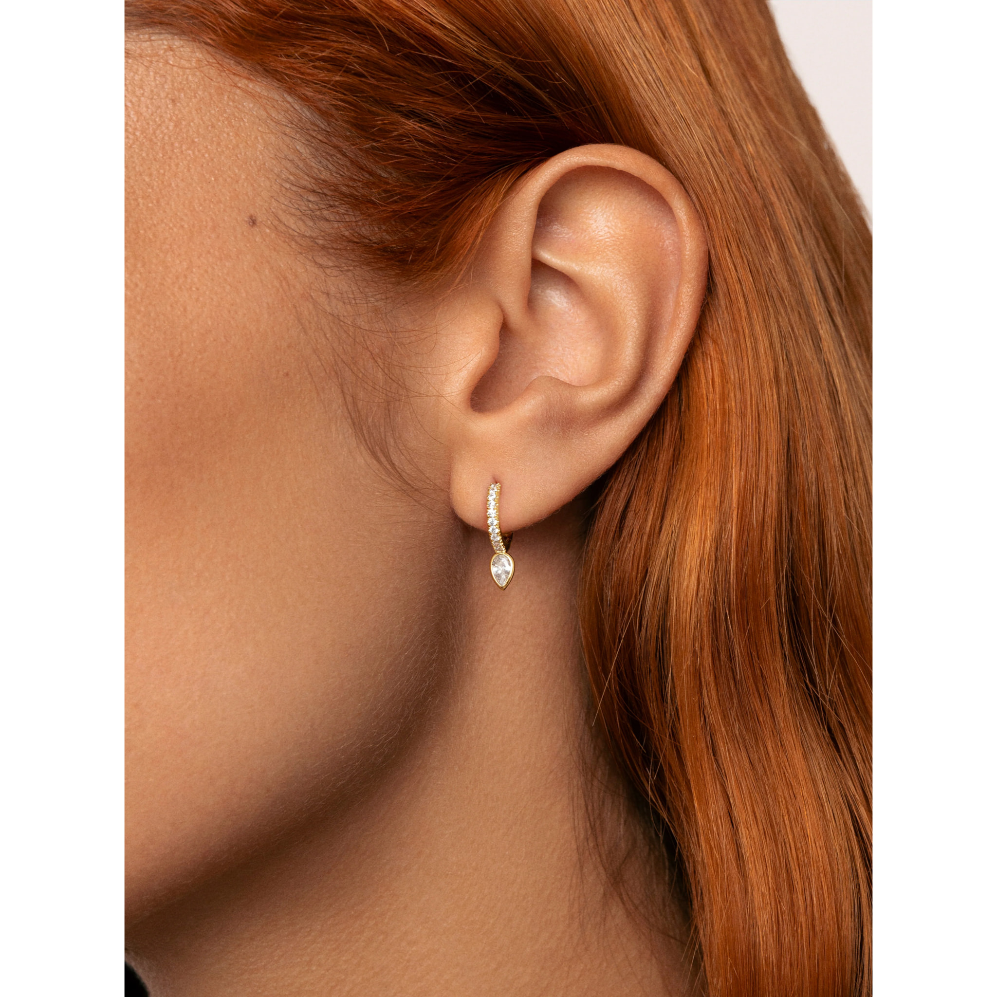 Orecchino Drop Cleo Placcato Oro