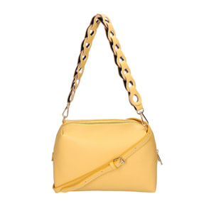 Borsa a spalla da donna - Modello Livia - Vera pelle - 26.0 x 16.0 x 9.0 cm